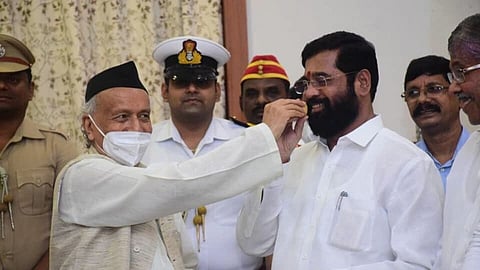 मुख्यमंत्रीपदाची शपथ घेतल्यानंतर शिंदेंची पहिली प्रतिक्रिया, म्हणाले...''सर्व...