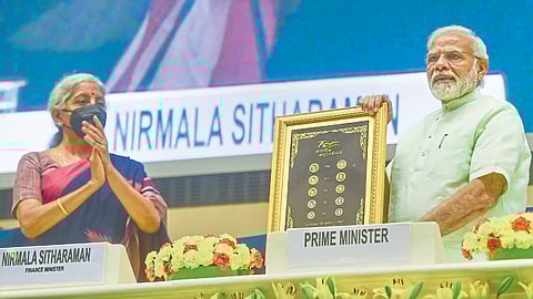 Nirmala Sitharaman and Narendra Modi