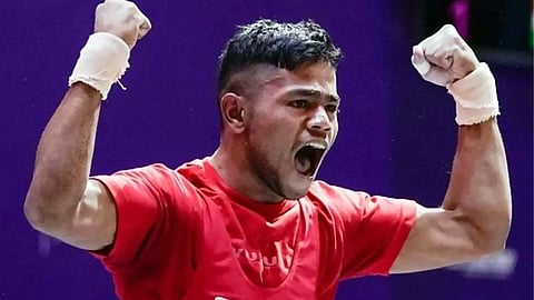 Gurunaidu Sanapathi India's first weightlifter to win a gold Medal at IWF Youth World Championships