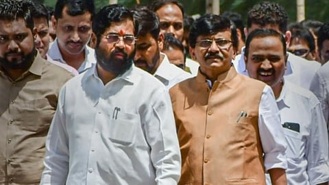Eknath Shinde Sanjay Raut