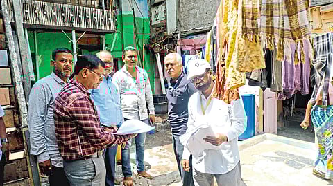 Inspection by Municipal Corporation East Divisional Officer Ner