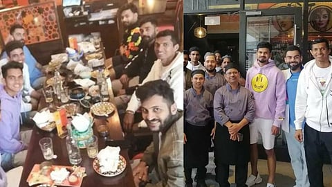 india vs england test virat kohli team india players visit restaurant London Birmingham bcci sports cricket