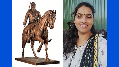 छत्रपती शिवाजी महाराज अश्वारूढ पुतळा 
 व सुप्रिया शिंदे.