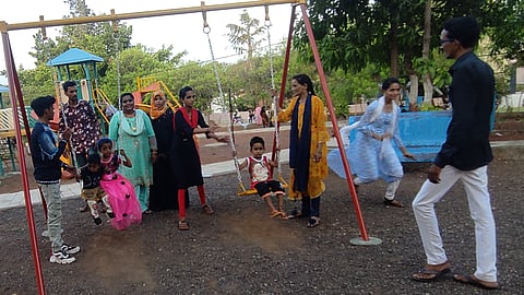 Families enjoying at Dadasaheb Phalke Memorial