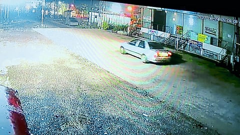 Car caught in CCTV Footage