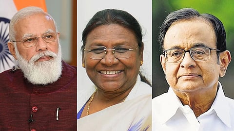 Draupadi Murmu P Chidambaram Narendra Modi