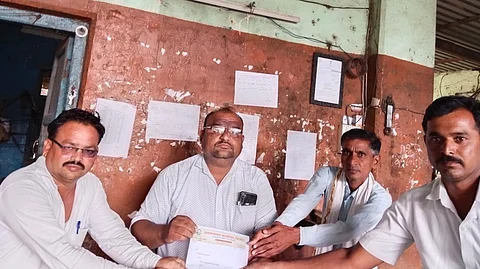 villagers giving demand letter