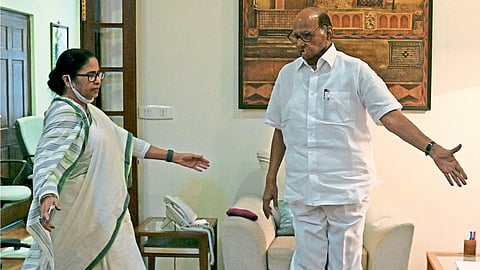 पश्चिम बंगालच्या मुख्यमंत्री ममता बॅनर्जी
राष्ट्रवादी काँग्रेसचे अध्यक्ष शरद पवार