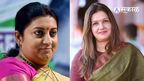 Smriti Irani Priyanka Chaturvedi