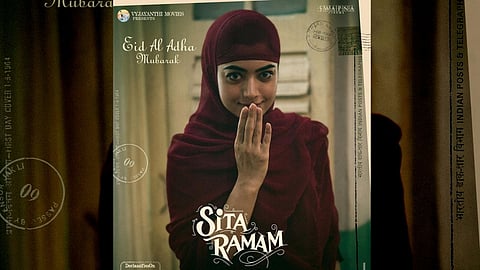 Rashmika's first look poster from 'Sita Ramam' out