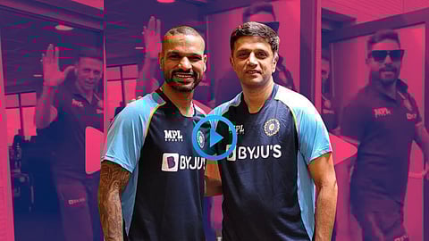 VIDEO : 'हे फक्त शिखरच करू शकतो' 'जंटलमन' द्रविड दिसला इन्स्टा रीलमध्ये