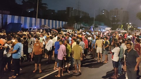 Power supply cut off to Siddharth Colony Residents agitation against Adani Power Company