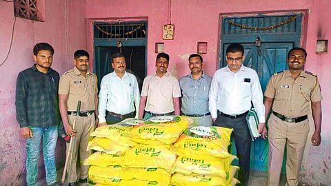 Fertilizer 30 sacks seized in raid