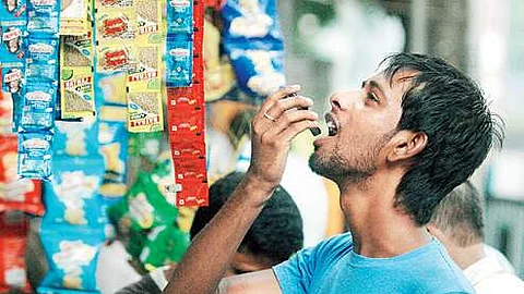 Gutkha consuming