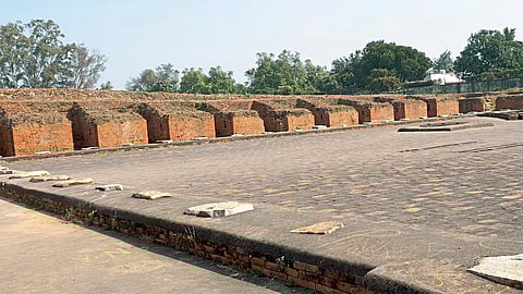 Remains of a monastery at Nalanda