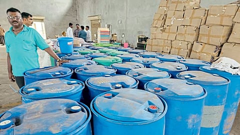 local liquor factory seized reference