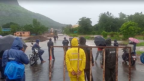 Danger level crossed by Amba river