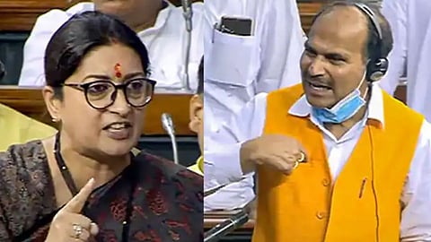 Smriti Irani and Adhir Ranjan Chowdhury News