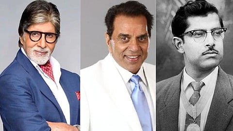 Amitabh Bachchan, Dharmendra And Hrishikesh Mukherjee