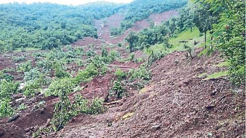 landslides Vasai Latest Marathi News