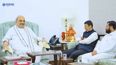 Amit Shah Devendra Fadnavis Eknath Shinde