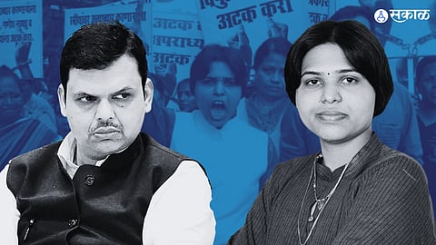 Trupti Desai Devendra Fadnavis