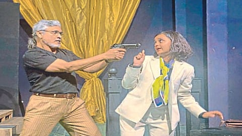 Two act play Adley Ka commenting on cost cutting of theatres