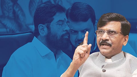 'प्रेताच्या टाळूवरचे लोणी खाणारे सरकार...' सेनेचा शिंदे-फडणवीस सरकारवर गंभीर आरोप