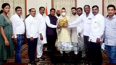 Governor Bhagat Singh Koshyari Discussion with District Collector on maan khatav water scheme