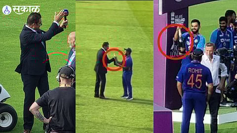 eng vs ind Virat Kohli rishabh pant offered champagne bottle Ravi Shastri