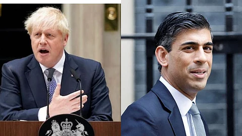 Rushi Sunak and Boris Johnson