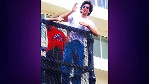 Sharukh Khan And Abram Khan