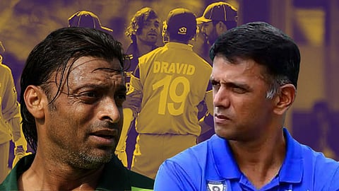 India Vs Pakistan Rahul Dravid Got Angry After Collide With Shoaib Akhtar In 2004 Champions Trophy