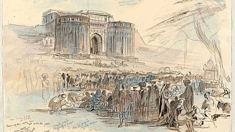 Amrit Mahotsav Dr Uday Kulkarni writes Archeology Department illuminated colors of indian flag on Shaniwar Wada pune