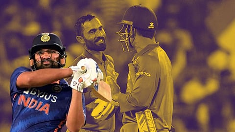 Rohit Sharma becomes an opener because of Dinesh Karthik ms Dhoni