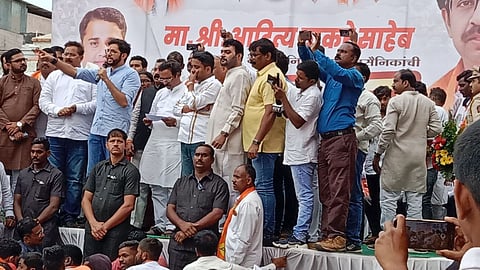 If you dare resign from MLA Aditya Thackeray challenge to Shambhuraj Desai