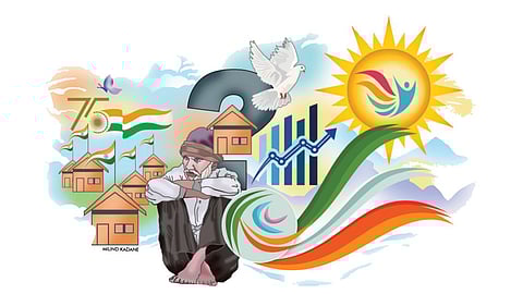 Pratima Joshi writes flag of progress independence 75