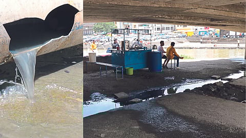 Sewage water directly going in ganga