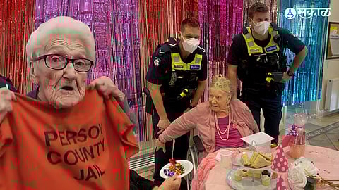 police arrested a old woman