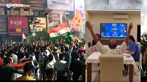 sharad pawar won celebration team india won