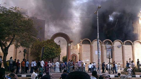 egypt church fire 41 killed in fire in cairo church in egypt