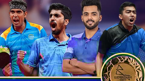 Indian Table Tennis mens Team Won Gold Medal In Commonwealth Games 2022