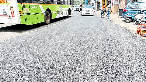 half Repaired road from Sundar Narayan Mandir to Sunday Fountain.