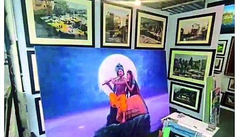 Exhibition of stolen paintings in Jahangir Art Gallery.