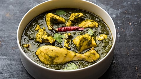 Hyderabadi Green Chicken
