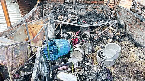 Shidori destroyed by fire.