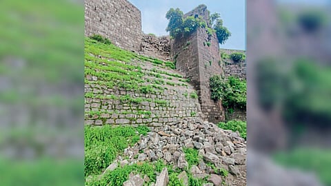 fortifications of historic fort Antur collapsed tourism