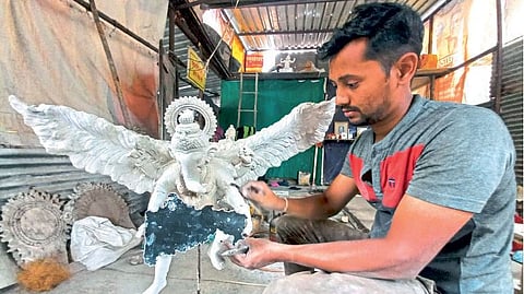 Kolhapur Ganesh festival idols demand increased