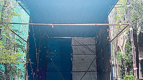 Preparations for installation of Lord Ganesha in Municipal East Divisional Office Premises