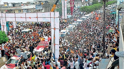 Chief minister eknath shinde rally
